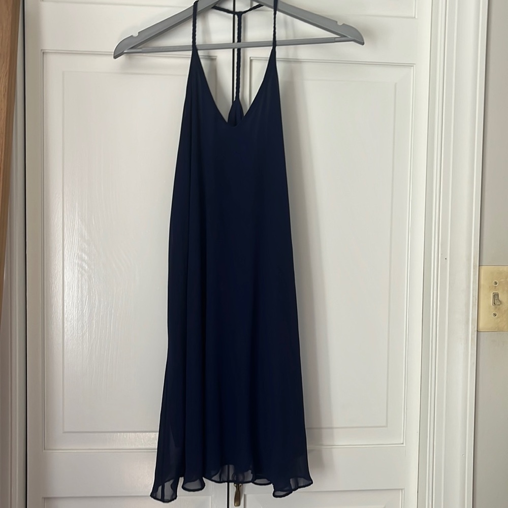 Navy aqua dress